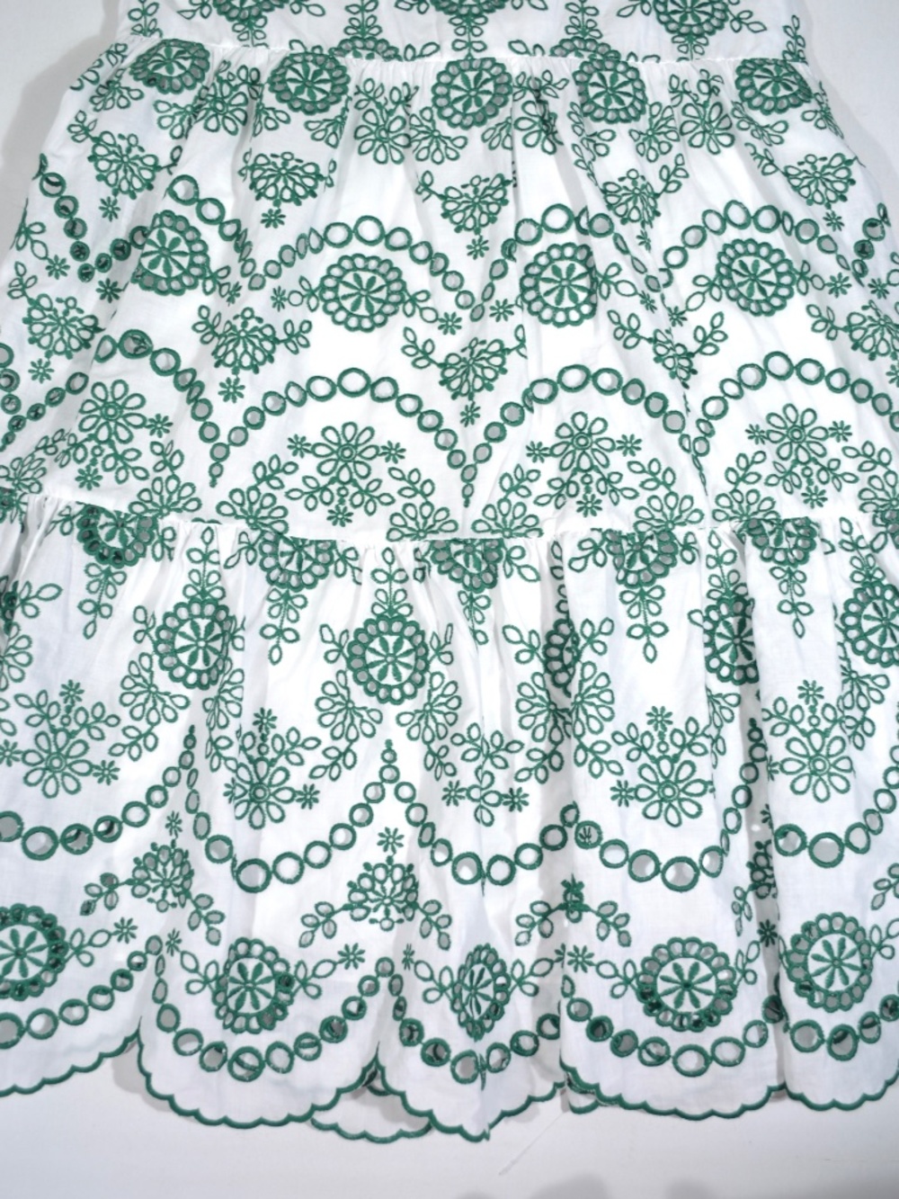 NWT Milly Hayden Green and White Halter-Size 10 - Picture 9 of 13
